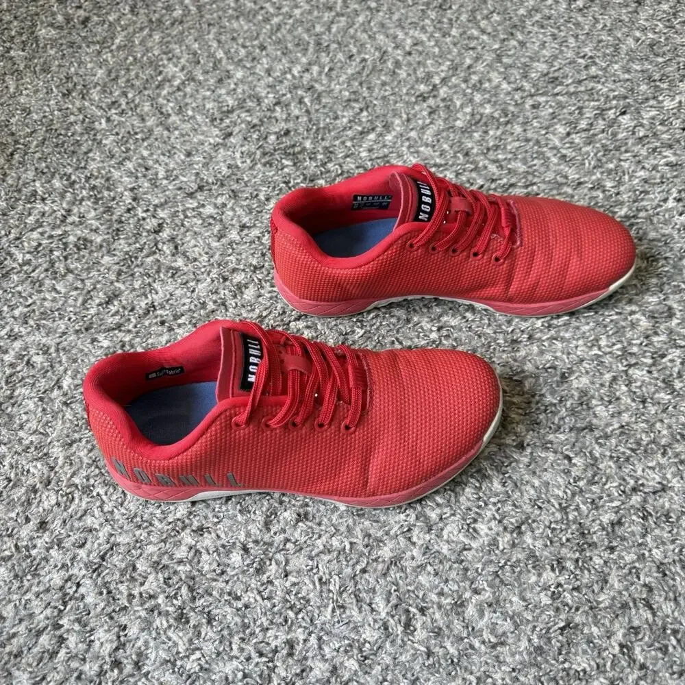 Nobull Womens Size 9 Outwork SuperFabric Trainer Red Athletic Shoe Sneaker READ